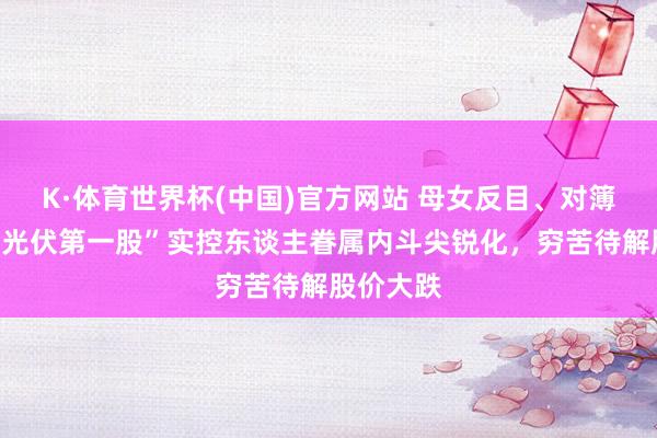 K·体育世界杯(中国)官方网站 母女反目、对簿法庭!“光伏第一股”实控东谈主眷属内斗尖锐化,穷苦待解股价大跌