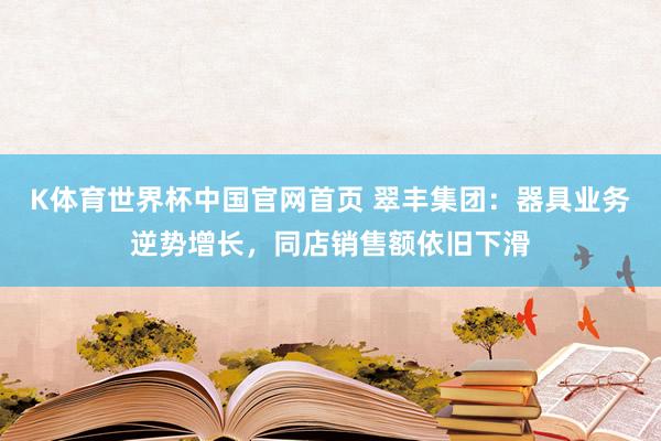 K体育世界杯中国官网首页 翠丰集团:器具业务逆势增长,同店销售额依旧下滑