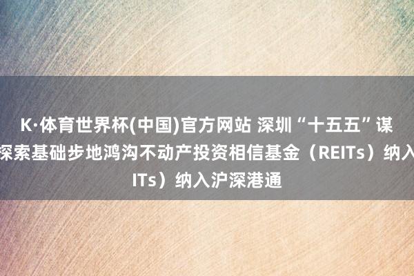K·体育世界杯(中国)官方网站 深圳“十五五”谋略选录:探索基础步地鸿沟不动产投资相信基金(REITs)纳入沪深港通