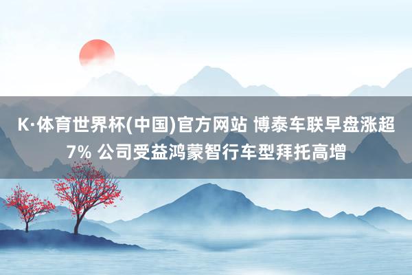 K·体育世界杯(中国)官方网站 博泰车联早盘涨超7% 公司受益鸿蒙智行车型拜托高增