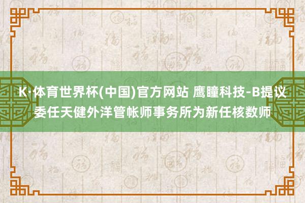 K·体育世界杯(中国)官方网站 鹰瞳科技-B提议委任天健外洋管帐师事务所为新任核数师