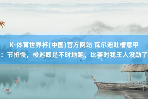 K·体育世界杯(中国)官方网站 瓦尔迪吐槽意甲:节拍慢,梭巡即是不时地跑,比赛时我王人没劲了