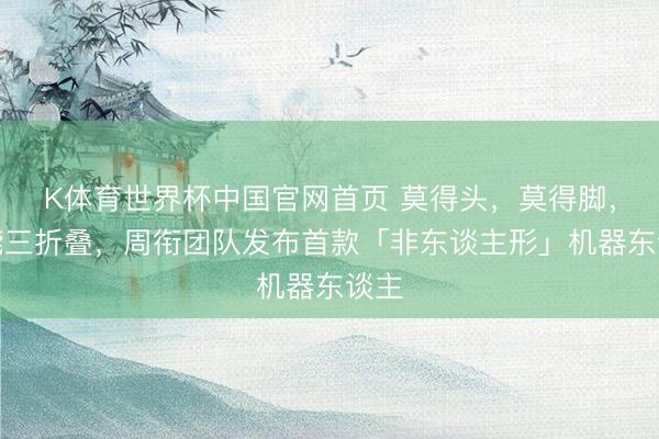 K体育世界杯中国官网首页 莫得头,莫得脚,还能三折叠,周衔团队发布首款「非东谈主形」机器东谈主